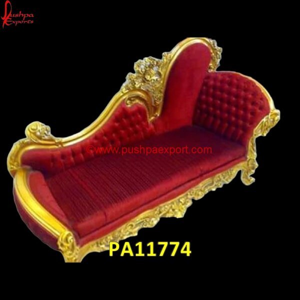 Floral Carved Brass Metal Deewan PA11774 Carved Swan Chaise Lounge, Carved Teak Daybed, Carved Wood Day Bed, Carved Wood Ottoman, Day Bed White Metal, Daybed Carved, Daybed Silver, Hand Carved Wood Daybed, Indian Carved Daybed.jpg