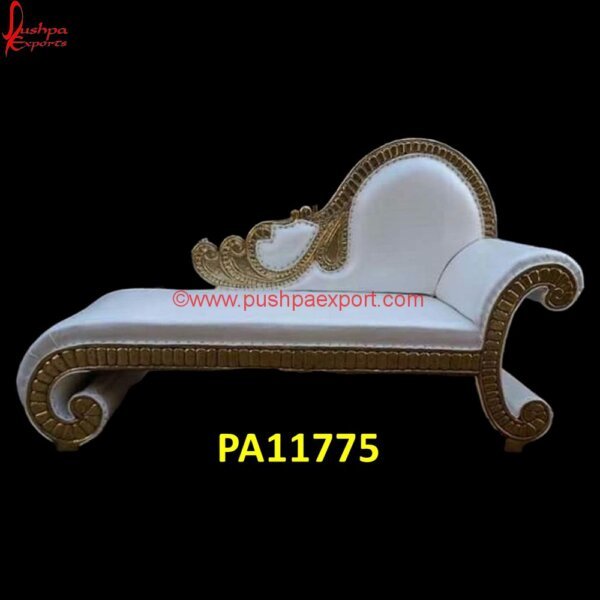 Carving Daybed White and Golden Wedding Diwan PA11775 Carved Teak Daybed, Carved Wood Day Bed, Carved Wood Ottoman, Day Bed White Metal, Daybed Carved, Daybed Silver, Hand Carved Wood Daybed, Indian Carved Daybed, Jhula Daybed, Silver Day.jpg