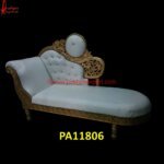 Brass Metal Chaise Lounge