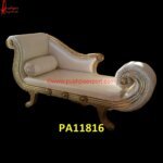 Luxury Couch White Metal