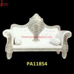 Luxury Day Bed White Metal for Wedding