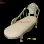 Silver Plated Indian Carved Daybed