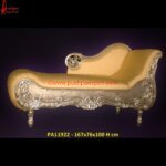 Contemporary White Metal Lounger
