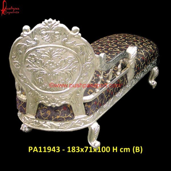 PA11943 (B) Carved Ottoman, Carved Swan Chaise Lounge, Carved Teak Daybed, Carved Wood Day Bed, Carved Wood Ottoman, Day Bed White Metal, Daybed Carved, Daybed Silver, Hand Carved Wood Daybed.jpg