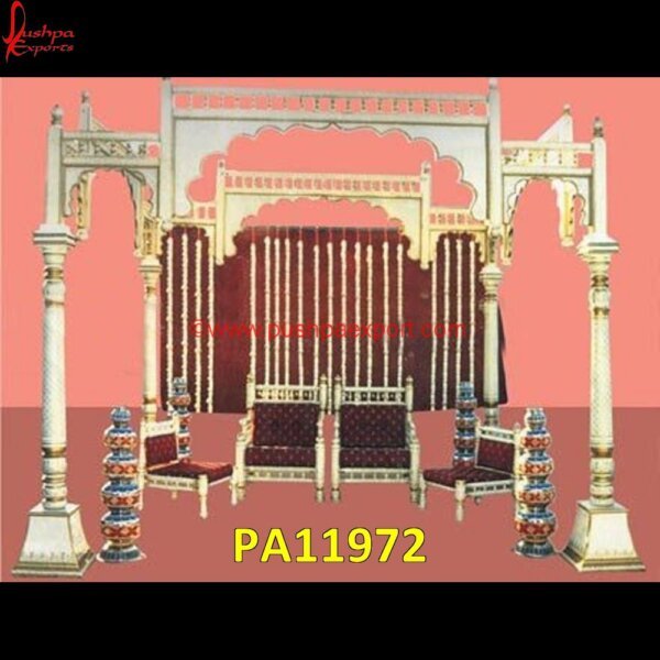 Wedding Mandap Stage Setup PA11972 Wedding Mandap Images, Wedding Mandap Manufacturer, Wedding Mandap Pillar, Wedding Mandap Setup, Wedding Mandap Stage Decoration, White Metal Mantapa, White Metal Manufacturers, White.jpg