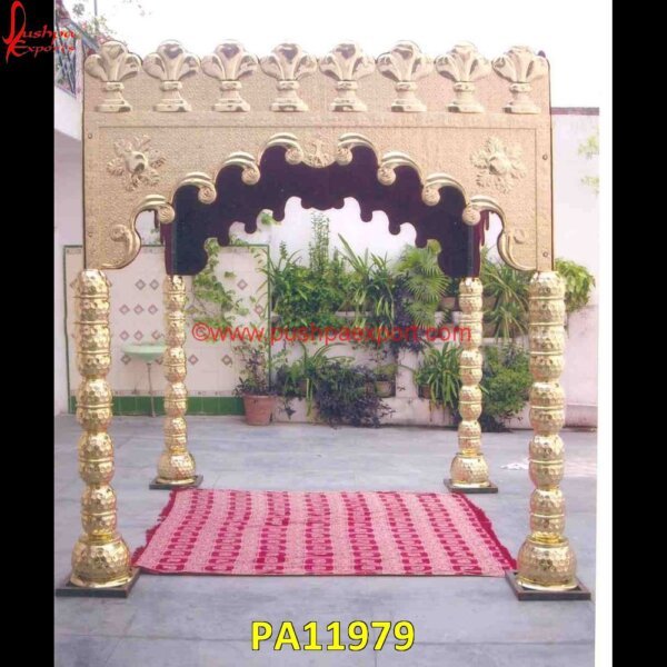 Classic Indian Wedding Mandap PA11979 White Metal Mandap, White Metal Wedding Mandap, Mandap Decoration Ideas, Wedding Mandap Decorations, White Metal Wedding Arch, Wedding Mandap Background, Wedding Mandap Chairs, Wedding.jpg