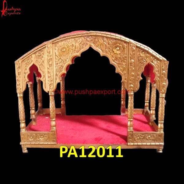 Brass Metal Arch Doli for Wedding PA12011 White Metal Wedding Arch, White Metal Doli, White Metal Palki, White Metal Wedding Doli, White Metal Wedding Palki, Lotus Shape White Metal Wedding Palki, White Metal Palki For Queen.jpg