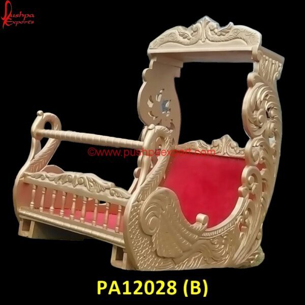 PA12028 (B) White Metal Wedding Arch, White Metal Doli, White Metal Palki, White Metal Wedding Doli, White Metal Wedding Palki, Lotus Shape White Metal Wedding Palki, White Metal Palki For Queen.jpg