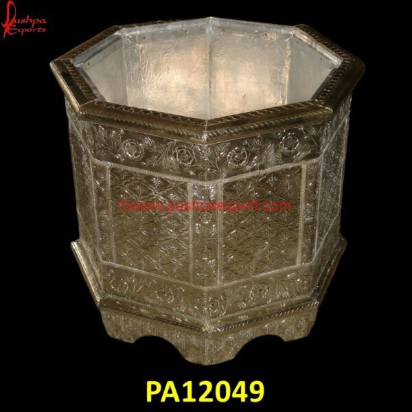 Silver Planter PA12049 silver flower vase,silver vase,antique silver planter,indoor silver planter,large silver planter,silver and gold planter,silver plant stand,silver planter with stand,silver planter.jpg