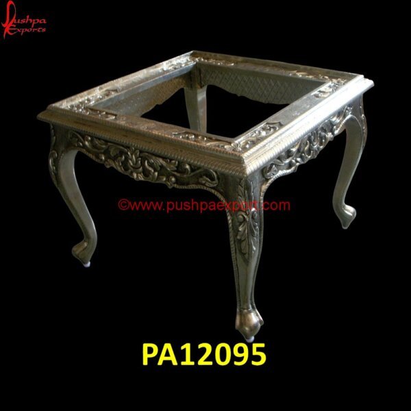 Antique White Metal Bedside Table PA12095 carved bedside cabinet, corner bedside cabinet, hand carved bedside table, luxury bedside cabinets, round silver bedside table, silver 2 drawer bedside table, silver bed side table.jpg