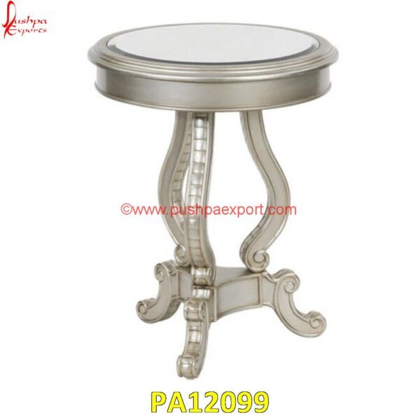 Round Silver Bed Side Table PA12099 luxury bedside cabinets, round silver bedside table, silver 2 drawer bedside table, silver bed side table, silver bedside table set, silver embossed bedside cabinet, silver embossed.jpg