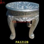 Carved Silver Bedside Table