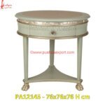 Modern White Metal Bed Side Table