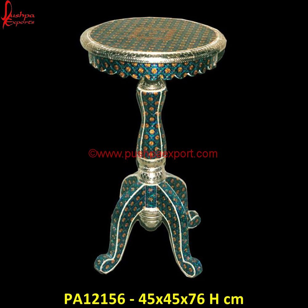 Meenakari Round Bed Side Table PA12156 hand carved bedside table, luxury bedside cabinets, round silver bedside table, silver 2 drawer bedside table, silver bed side table, silver bedside table set, silver embossed bedside.jpg Meenakari Round Bed Side Table PA12156 hand carved bedside table, luxury bedside cabinets, round silver bedside table, silver 2 drawer bedside table, silver bed side table, silver bedside table set, silver embossed bedside.jpg