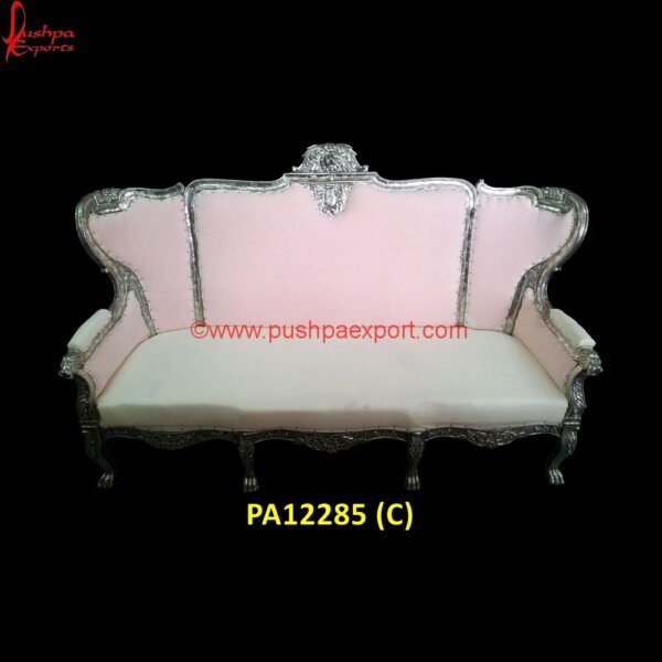 PA12285 (C) Silver Chaise Sofa, Silver Couch Table, Silver Embossed Furniture, Silver Furniture From India, Silver Furniture Manufacturer, Silver Furniture From Udaipur, Silver Furniture For UK.jpg