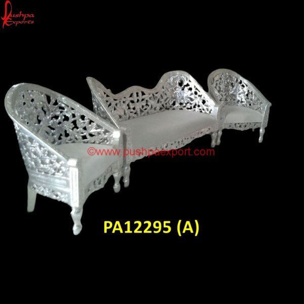 Jali Work Silver Sofa Set PA12295 (A) Carved Sofas, Metal Sofa Table, Silver Couch, Silver Furniture Bedroom, Silver Furniture Living Room, Silver Sofa, Silver Sofa Sets, Silver Sofa Table, Sofa Metal, Sofa Metal Legs, White.jpg