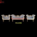 Brass Plated Carved Sofa