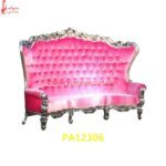 Decorative Tufted Silver Sofa