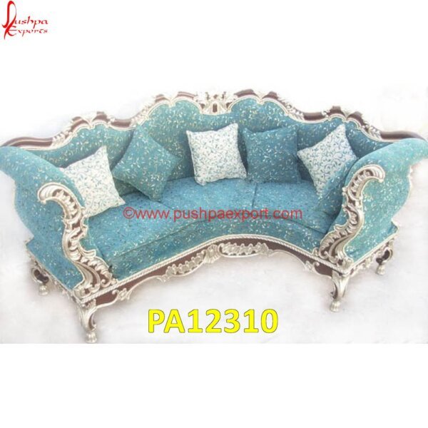 L Shaped Silver Chaise Sofa PA12310 Carving Sofa Set, Hand Carved Couch, Hand Carved Sofa Table, Hand Carved Wooden Sofa Set, Indian Carved Sofa, Large Silver Sofa, Metal Sofa Chair, Metal Sofa Set, Royal Carving Sofa.jpg