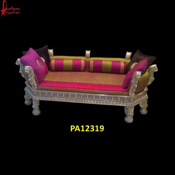 Lion Carved Silver Settee PA12319 Silver Furniture For UK, Silver Settee, Silver Sofa Side Table, Simple Metal Sofa Design, Teak Wood Carving Sofa Sets, Victorian Carved Sofa, What Is Silver Wood Furniture, White Metal.jpg