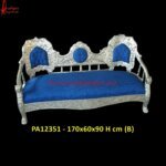 Floral Carved Silver Sofa Set