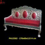 Meenakari Silver Settee