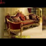 Decorative Brass Metal Carved Sofa