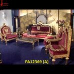 Majestic Gold Brass Metal Sofa for Living Room