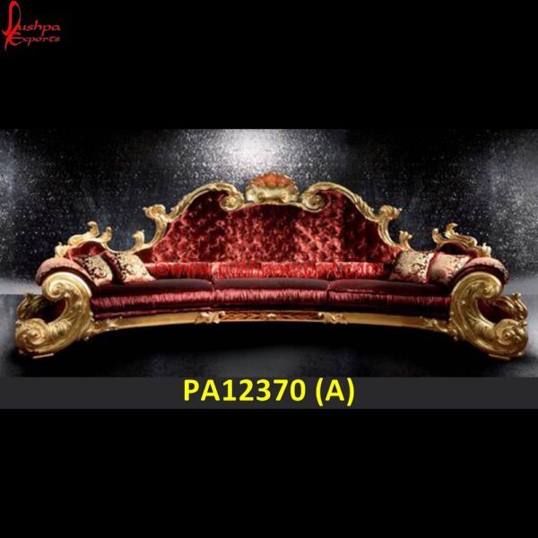 Luxury Royal Gold Leaf Sofa PA12370 (A) Silver Sofa Table, Sofa Metal, Sofa Metal Legs, White Metal Coffee Table, White Metal Console Table, White Metal End Table, White Metal Table, Wood Carved Sofa, 2 Seater Silver Sofa.jpg