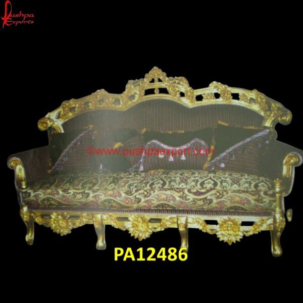 Golden Border Maharaja Carved Sofa PA12486 Silver Couch Table, Silver Embossed Furniture, Silver Furniture From India, Silver Furniture Manufacturer, Silver Furniture From Udaipur, Silver Furniture For UK, Silver Settee, Silver.jpg