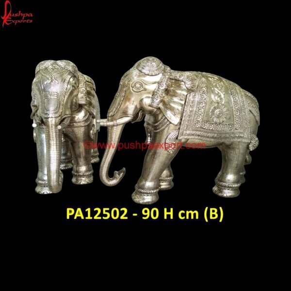 PA12502 (B) Silver Elephant, Silver Elephant Statue, Large Metal Animal Sculptures, Pure Silver Elephant Idol, Silver Animal Statues, Silver Elephant Benefits, Silver Elephant Figurine, Si.jpg