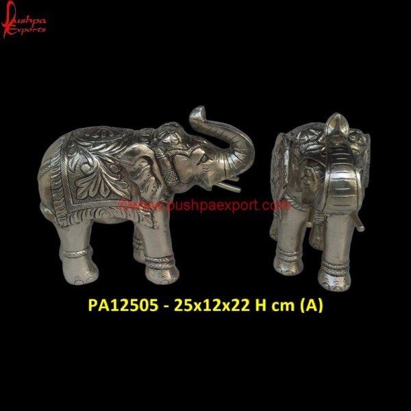 White Metal Elephant Statue PA12505 (A) Silver Elephant Figurine, Silver Elephant For Pooja, Silver Elephant Idol, Silver Plated Elephant, White Metal Elephant, White Metal Handicrafts, White Metal Murti, White Metal.jpg