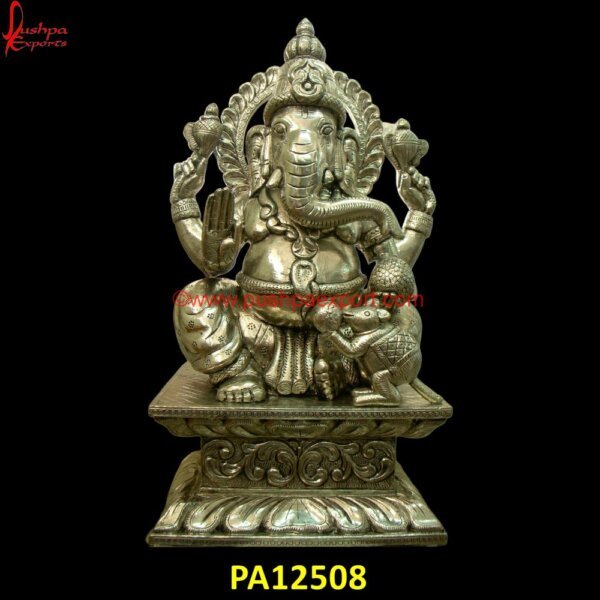 White Metal Ganesh Statue PA12508 German Silver Ganesh Idol, White Metal God Statues, Silver Ganeshji, White Metal Murti, Silver Ganpati Murti, Silver Ganpati Statue, Silver Lord Ganesha Idol, Silver Ganesha Murti.jpg