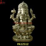 White Metal Ganesha Statue