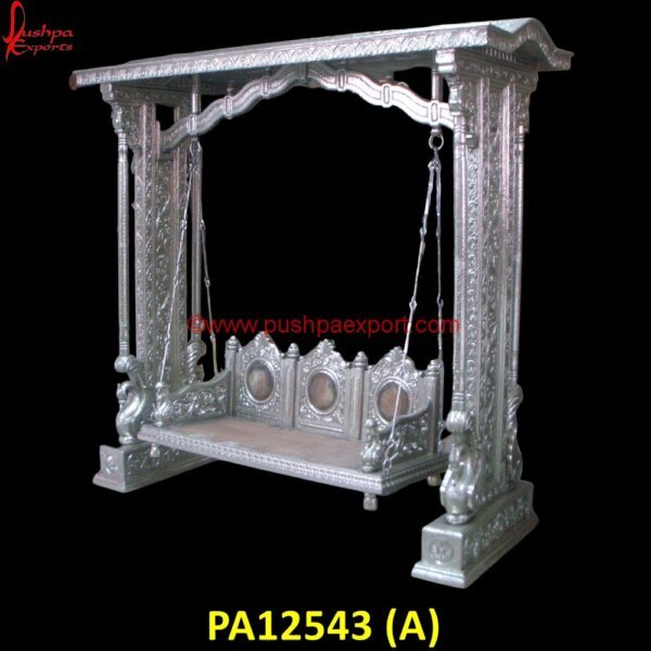 Pure Silver Metal Swing PA12543 (A) White Metal Handicrafts, White Metal Furniture Udaipur, Carved Swing, Carved Wood Indoor Swing, Chandi Ka Palna Price, German Silver Jhula, Hand Carved Swing, Hand Carved Wooden Swing.jpg"