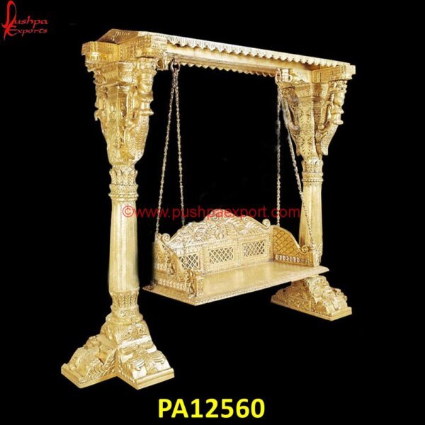 Brass Metal Indian Carved Swing PA12560 Hand Carved Swing, Hand Carved Wooden Swing, Indian Carved Swings, Pure Silver Jhula, Silver Swing, Silver Carved Swing, Silver Carving Swing, Silver Wooden Carved Swing, White Metal.jpg"