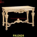 Carved Wood Console Table