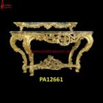 Modern Carved Wood Console Table