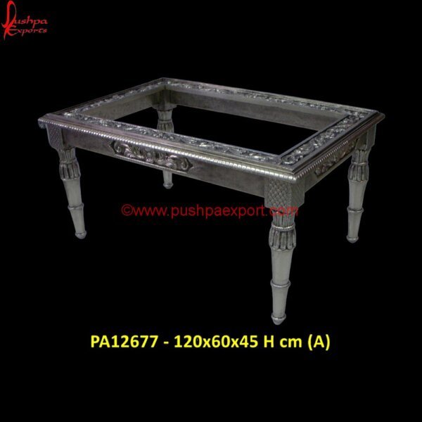 Silver Sofa Table PA12677 (A) Carved Wood Coffee Table, Carved Nightstand, Round Silver Coffee Table, Silver Coffee Table, Silver Console Table, Silver End Table, Silver Lamp Tables, Silver Side Table, Silver Tab.jpg"