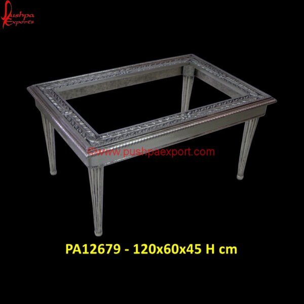 Classic Silver Coffee Table PA12679 Silver Coffee Table, Silver Console Table, Silver End Table, Silver Lamp Tables, Silver Side Table, Silver Table, Carved Dining Table, Carved Table, Carved Wood Accent Table, Carved Wood.jpg"