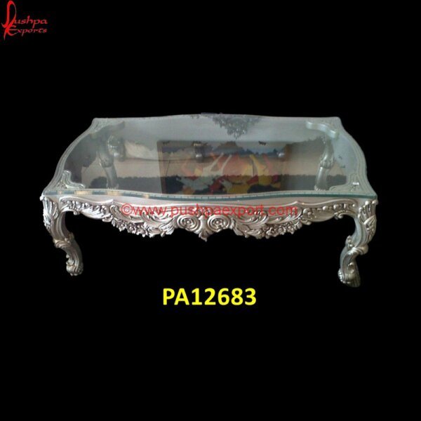 Silver Metal Hand Carved Coffee Table PA12683 Silver Side Table, Silver Table, Carved Dining Table, Carved Table, Carved Wood Accent Table, Carved Wood Console Table, Carved Wood End Table, Carved Wood Media Console, Carved Wood Sid.jpg"