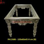 Silver Metal Sofa Table