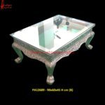 Silver Hand Carved Coffee Table