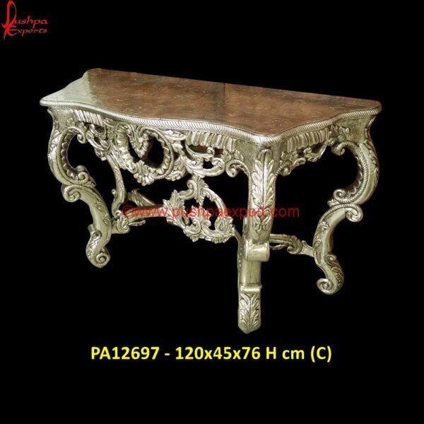 PA12697 (C) Silver Table Decor, Silver Table Set, Silver Vanity Desk, White Metal Coffee Table, White Metal Console Table, White Metal Dining Table, White Metal End Table, White Metal Nightstand.jpg"