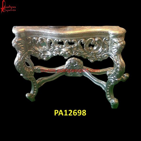 White Metal Console Table PA12698 Silver Table Set, Silver Vanity Desk, White Metal Coffee Table, White Metal Console Table, White Metal Dining Table, White Metal End Table, White Metal Nightstand, White Metal Side Table.jpg"