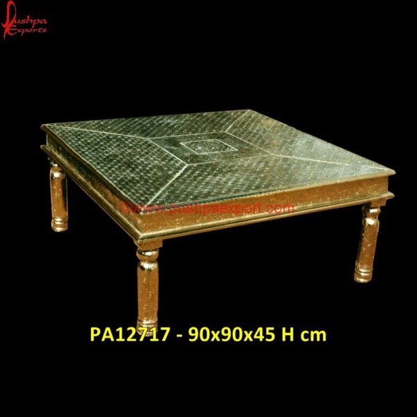 Brass Metal Chowki PA12717 White Metal Vanity Table, White Metal Writing Desk, Metal Table Legs, Carved Wood Coffee Table, Carved Nightstand, Round Silver Coffee Table, Silver Coffee Table, Silver Console Table.jpg"