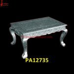 Pure Silver Metal Coffee Table