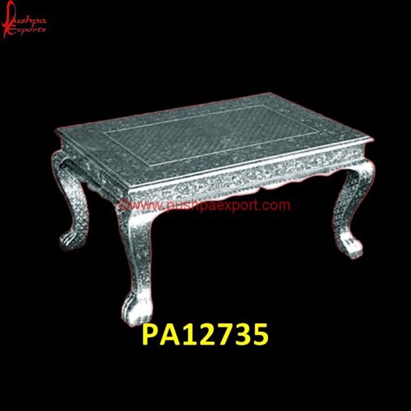 Pure Silver Metal Coffee Table PA12735 Carved Wood Side Table, Carved Wood Table, Carved Indian Coffee Table, Hand Carved Nightstand, Hand Carved Table, Hand Carved Coffee Table, Modern Silver Table Lamp, Silver And Wood.jpg"