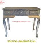 White Metal Vanity Desk