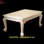 Classic Silver Wood Coffee Table